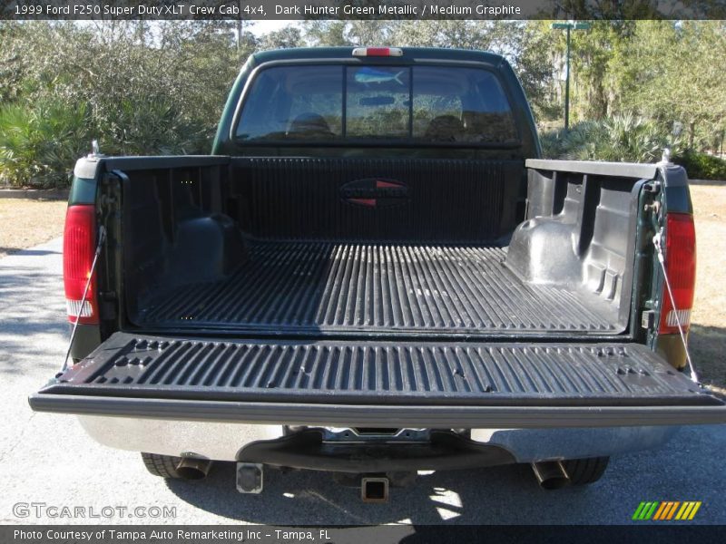 Dark Hunter Green Metallic / Medium Graphite 1999 Ford F250 Super Duty XLT Crew Cab 4x4
