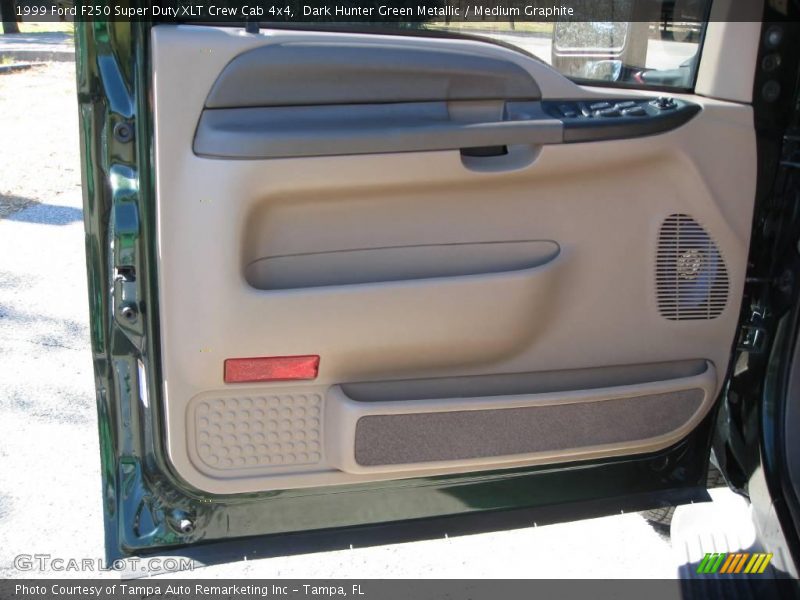 Dark Hunter Green Metallic / Medium Graphite 1999 Ford F250 Super Duty XLT Crew Cab 4x4