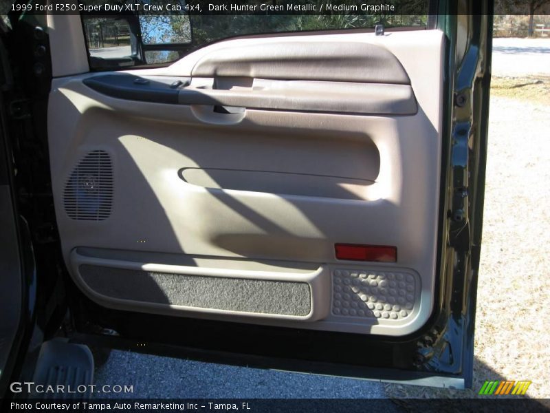 Dark Hunter Green Metallic / Medium Graphite 1999 Ford F250 Super Duty XLT Crew Cab 4x4