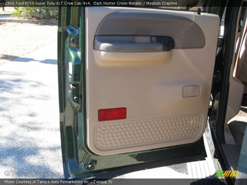 Dark Hunter Green Metallic / Medium Graphite 1999 Ford F250 Super Duty XLT Crew Cab 4x4