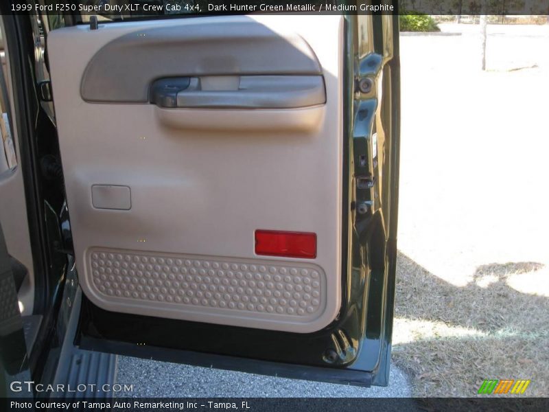 Dark Hunter Green Metallic / Medium Graphite 1999 Ford F250 Super Duty XLT Crew Cab 4x4