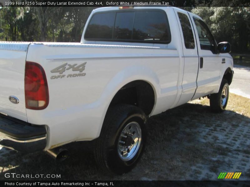 Oxford White / Medium Prairie Tan 1999 Ford F250 Super Duty Lariat Extended Cab 4x4