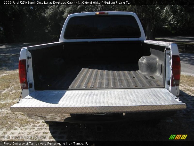 Oxford White / Medium Prairie Tan 1999 Ford F250 Super Duty Lariat Extended Cab 4x4
