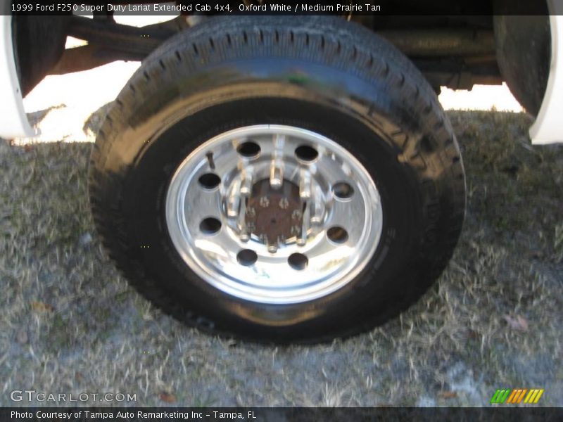 Oxford White / Medium Prairie Tan 1999 Ford F250 Super Duty Lariat Extended Cab 4x4