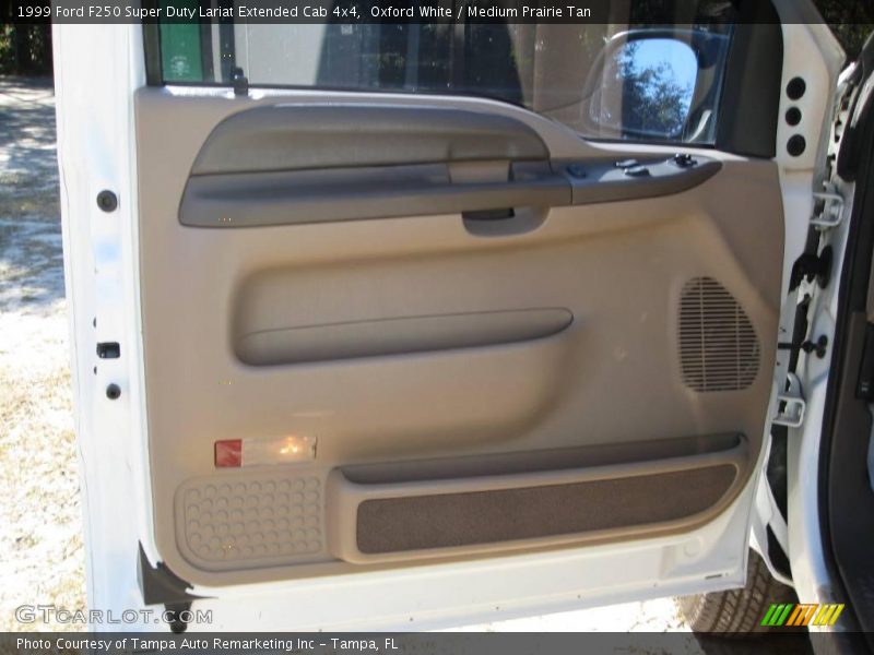 Oxford White / Medium Prairie Tan 1999 Ford F250 Super Duty Lariat Extended Cab 4x4