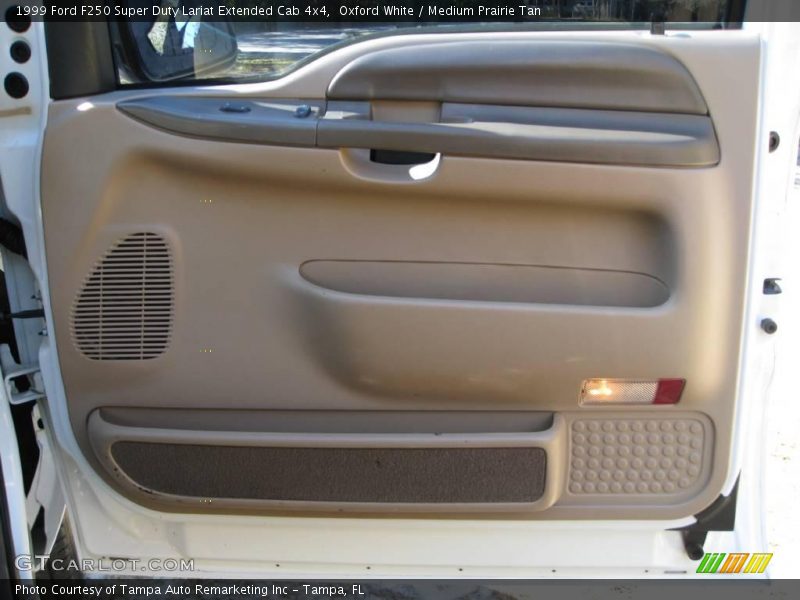 Oxford White / Medium Prairie Tan 1999 Ford F250 Super Duty Lariat Extended Cab 4x4