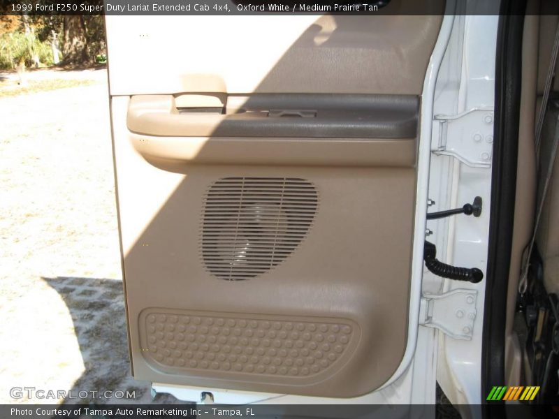 Oxford White / Medium Prairie Tan 1999 Ford F250 Super Duty Lariat Extended Cab 4x4