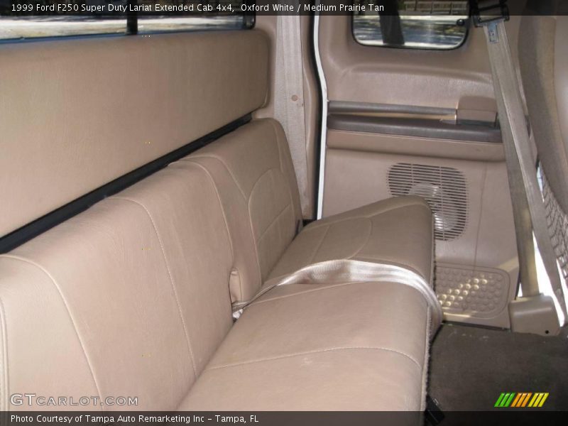 Oxford White / Medium Prairie Tan 1999 Ford F250 Super Duty Lariat Extended Cab 4x4
