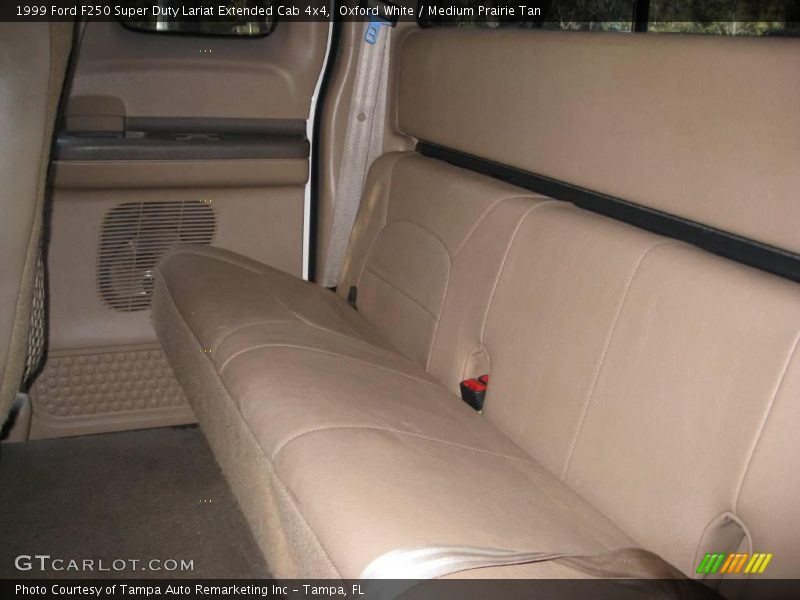 Oxford White / Medium Prairie Tan 1999 Ford F250 Super Duty Lariat Extended Cab 4x4