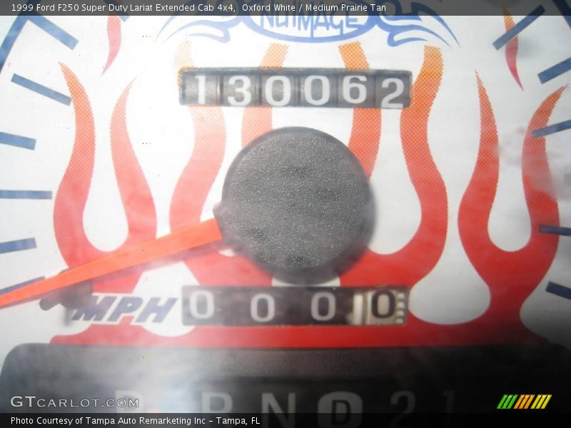 Oxford White / Medium Prairie Tan 1999 Ford F250 Super Duty Lariat Extended Cab 4x4