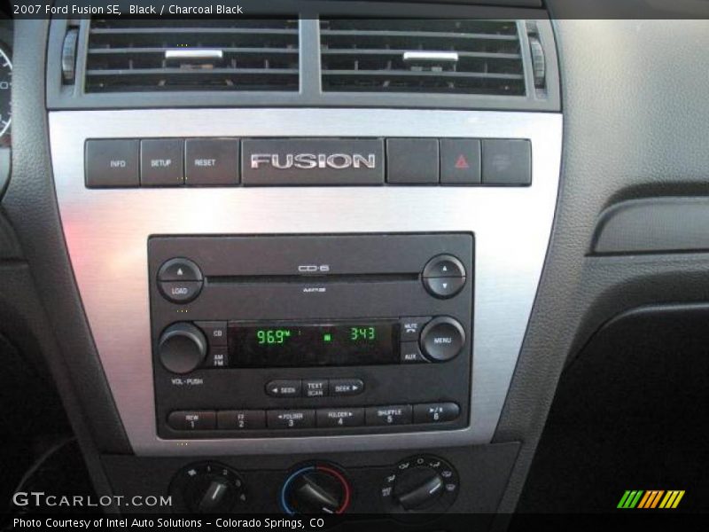 Black / Charcoal Black 2007 Ford Fusion SE