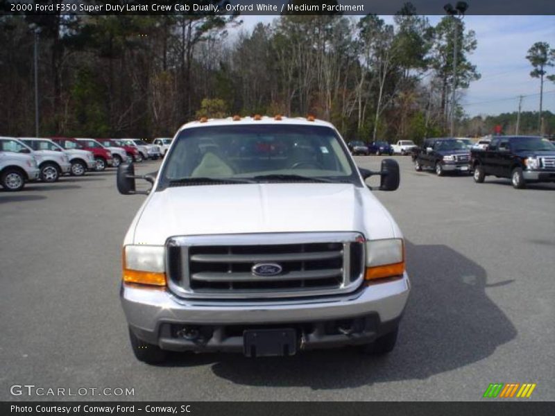 Oxford White / Medium Parchment 2000 Ford F350 Super Duty Lariat Crew Cab Dually