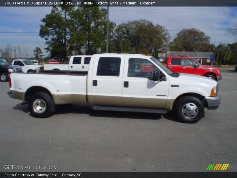 Oxford White / Medium Parchment 2000 Ford F350 Super Duty Lariat Crew Cab Dually
