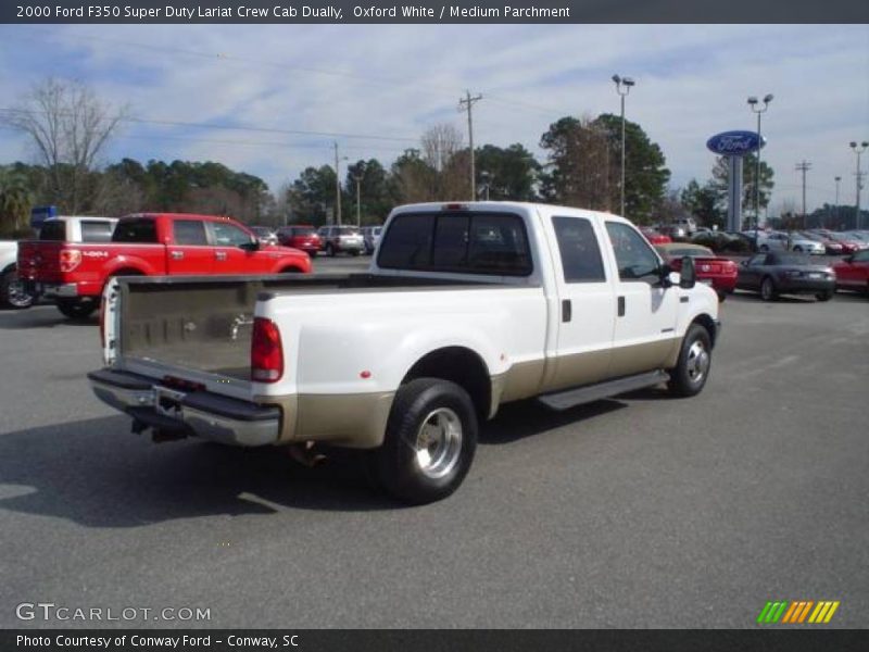 Oxford White / Medium Parchment 2000 Ford F350 Super Duty Lariat Crew Cab Dually
