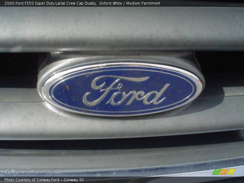 Oxford White / Medium Parchment 2000 Ford F350 Super Duty Lariat Crew Cab Dually