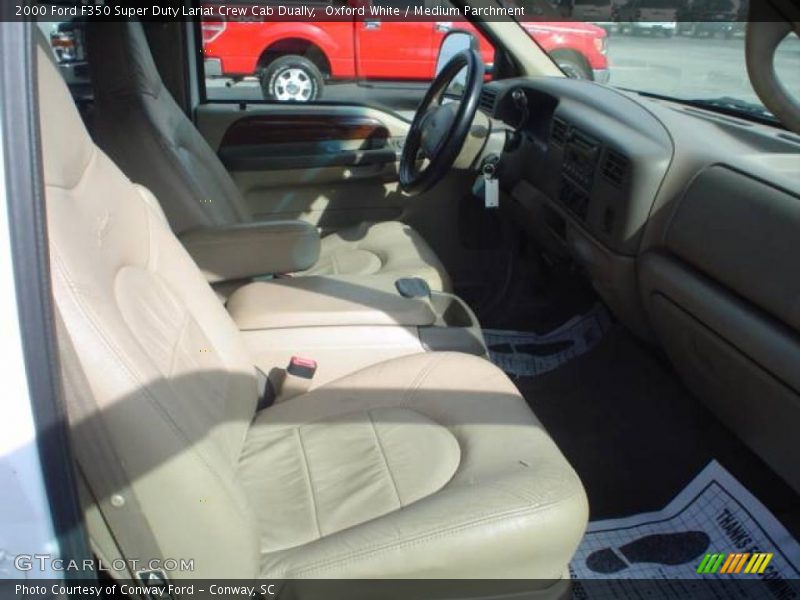 Oxford White / Medium Parchment 2000 Ford F350 Super Duty Lariat Crew Cab Dually