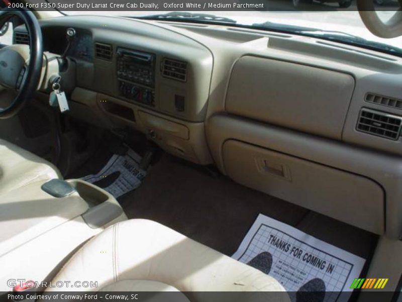 Oxford White / Medium Parchment 2000 Ford F350 Super Duty Lariat Crew Cab Dually