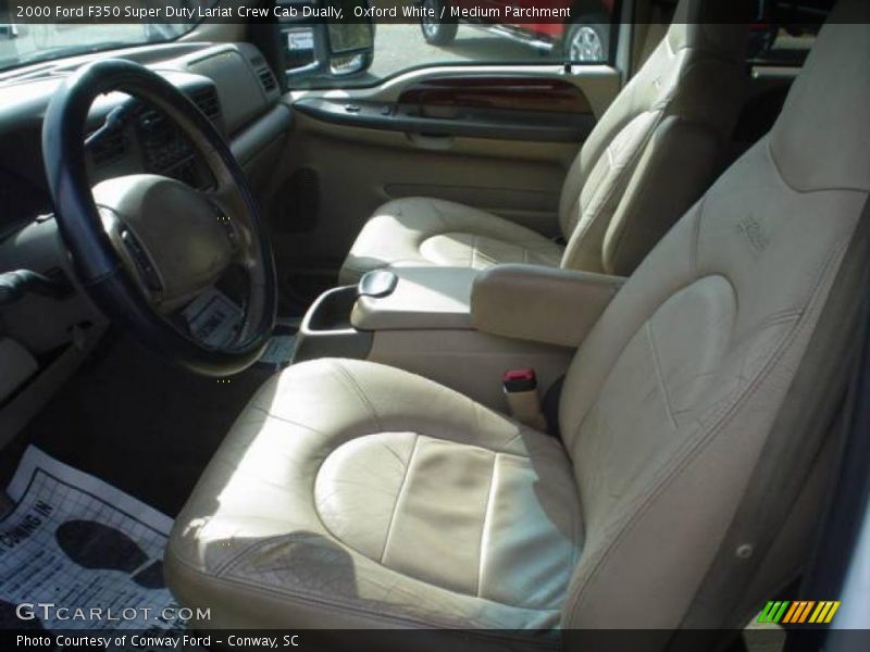 Oxford White / Medium Parchment 2000 Ford F350 Super Duty Lariat Crew Cab Dually
