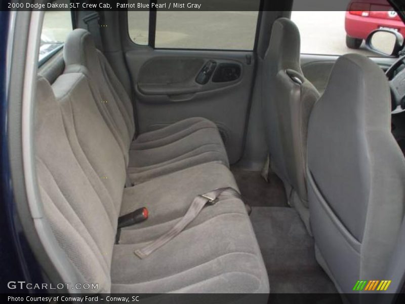 Patriot Blue Pearl / Mist Gray 2000 Dodge Dakota SLT Crew Cab