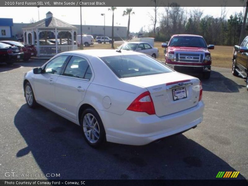 White Suede / Charcoal Black 2010 Ford Fusion SEL V6