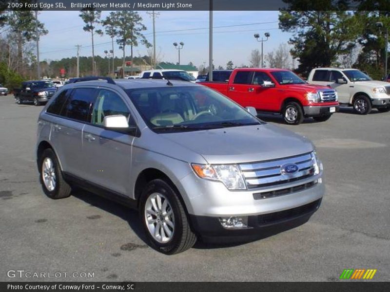 Brilliant Silver Metallic / Medium Light Stone 2009 Ford Edge SEL