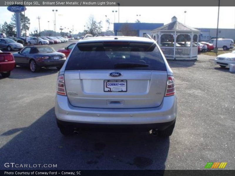 Brilliant Silver Metallic / Medium Light Stone 2009 Ford Edge SEL