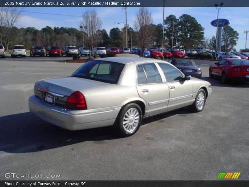 Silver Birch Metallic / Medium Light Stone 2009 Mercury Grand Marquis LS