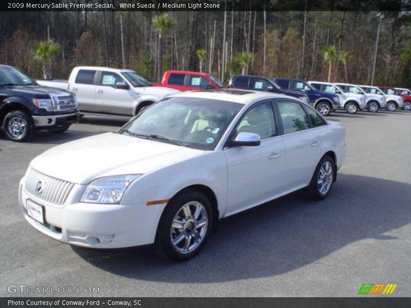 White Suede / Medium Light Stone 2009 Mercury Sable Premier Sedan