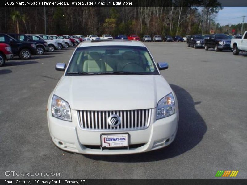 White Suede / Medium Light Stone 2009 Mercury Sable Premier Sedan