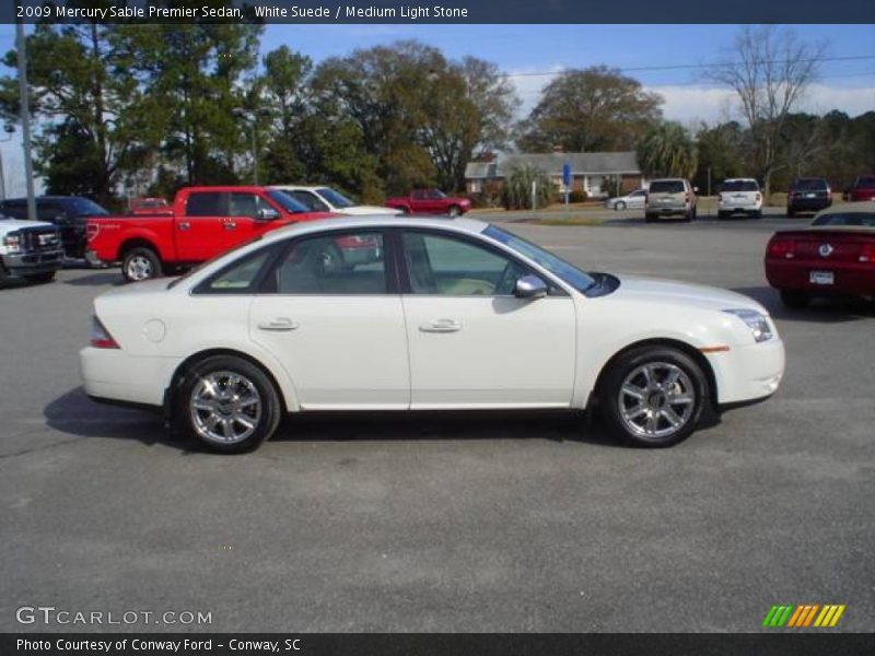 White Suede / Medium Light Stone 2009 Mercury Sable Premier Sedan