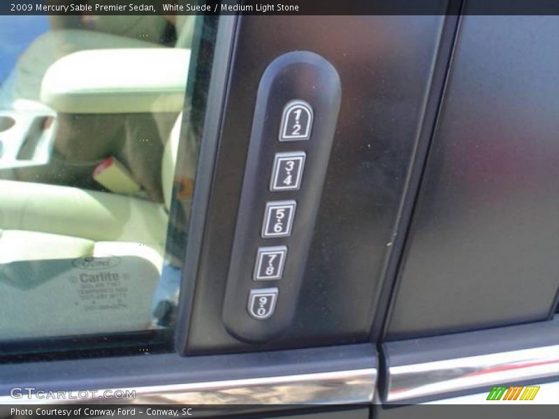 White Suede / Medium Light Stone 2009 Mercury Sable Premier Sedan
