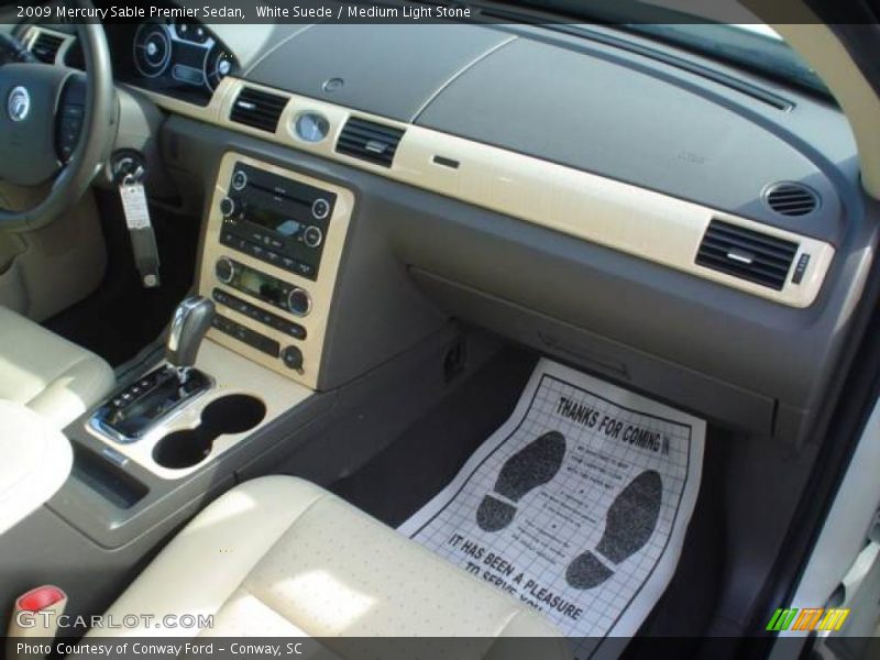 White Suede / Medium Light Stone 2009 Mercury Sable Premier Sedan