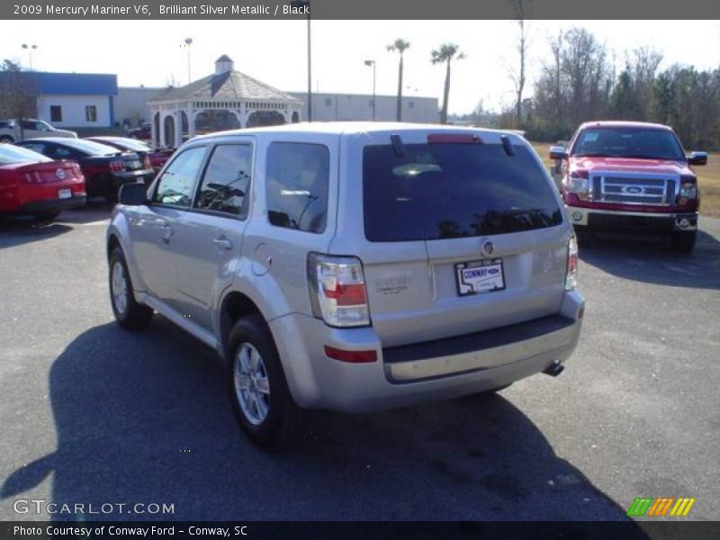 Brilliant Silver Metallic / Black 2009 Mercury Mariner V6