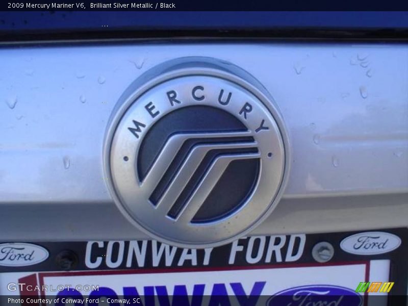 Brilliant Silver Metallic / Black 2009 Mercury Mariner V6