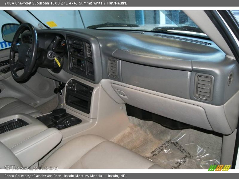 Summit White / Tan/Neutral 2004 Chevrolet Suburban 1500 Z71 4x4