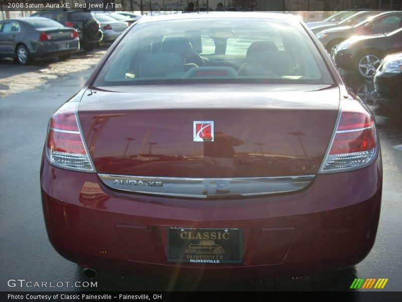 Red Jewel / Tan 2008 Saturn Aura XE