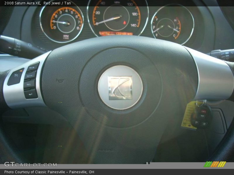 Red Jewel / Tan 2008 Saturn Aura XE