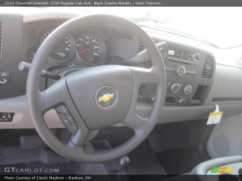 Black Granite Metallic / Dark Titanium 2010 Chevrolet Silverado 1500 Regular Cab 4x4