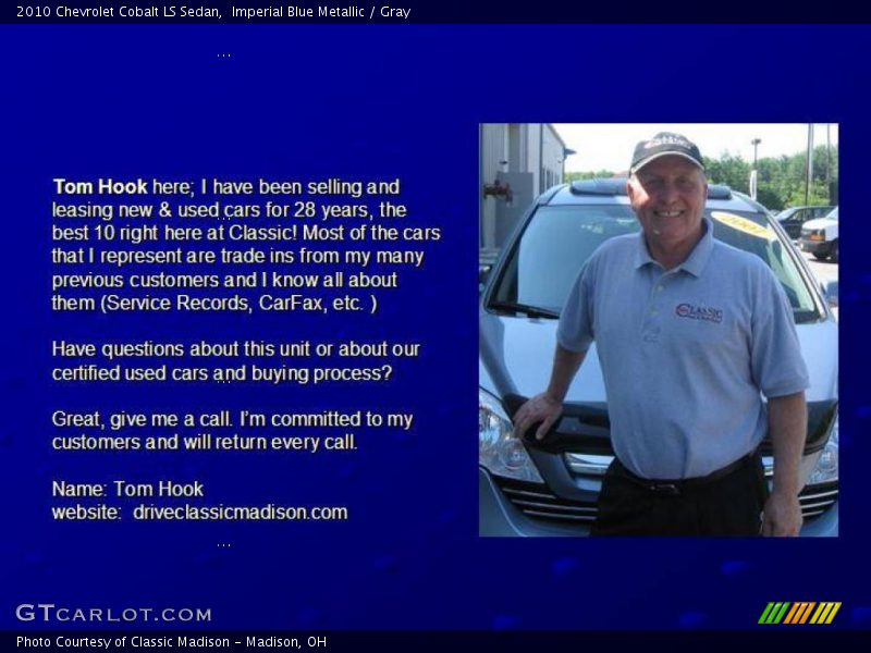 Imperial Blue Metallic / Gray 2010 Chevrolet Cobalt LS Sedan