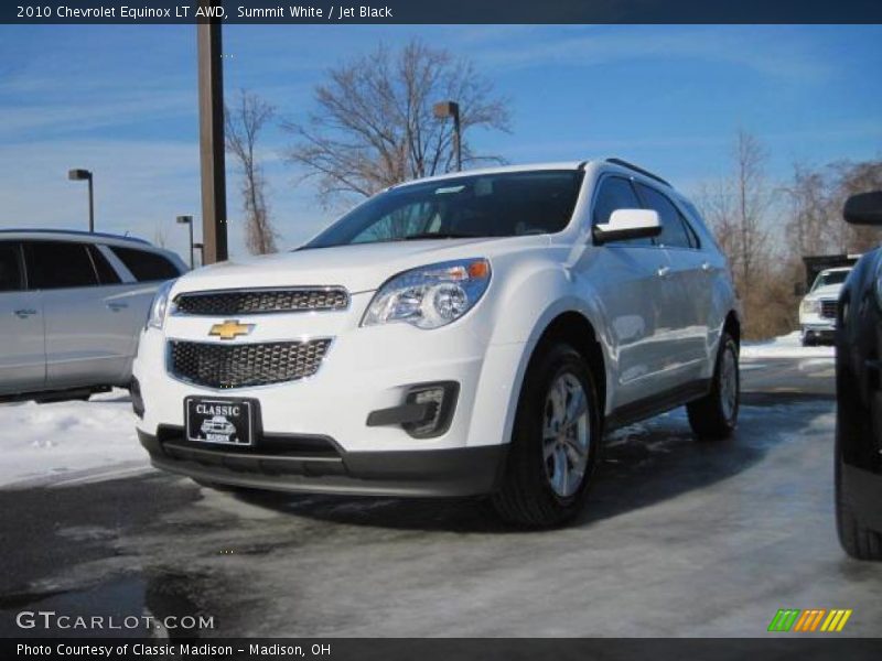 Summit White / Jet Black 2010 Chevrolet Equinox LT AWD