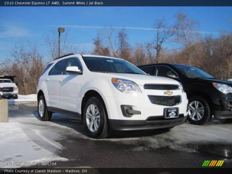 Summit White / Jet Black 2010 Chevrolet Equinox LT AWD