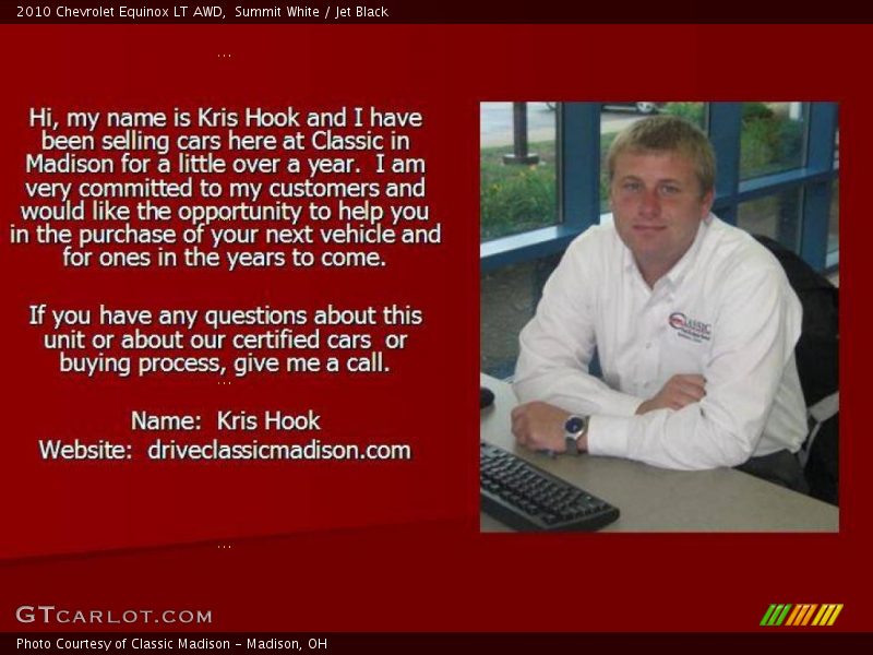 Summit White / Jet Black 2010 Chevrolet Equinox LT AWD