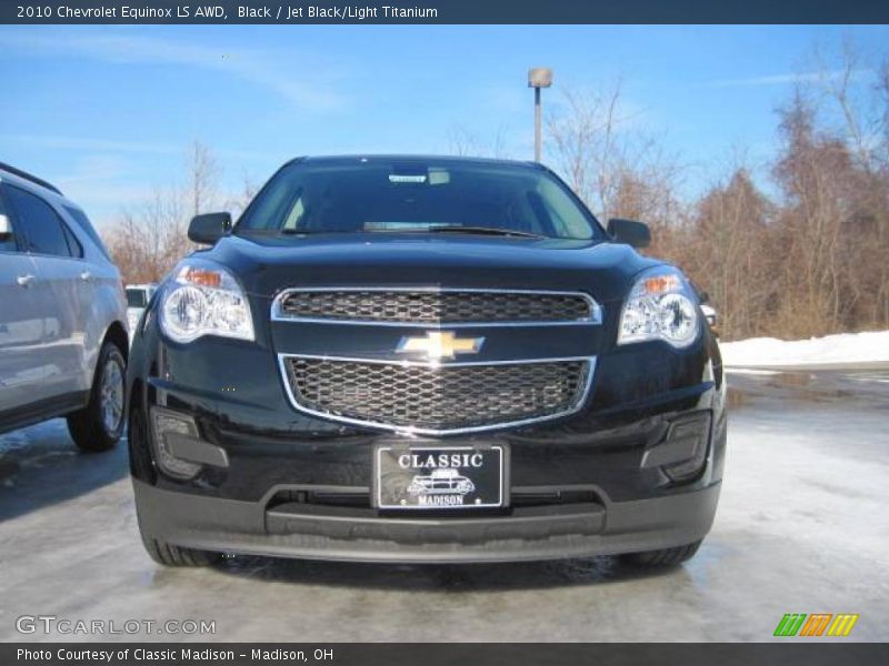 Black / Jet Black/Light Titanium 2010 Chevrolet Equinox LS AWD