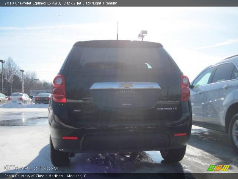 Black / Jet Black/Light Titanium 2010 Chevrolet Equinox LS AWD