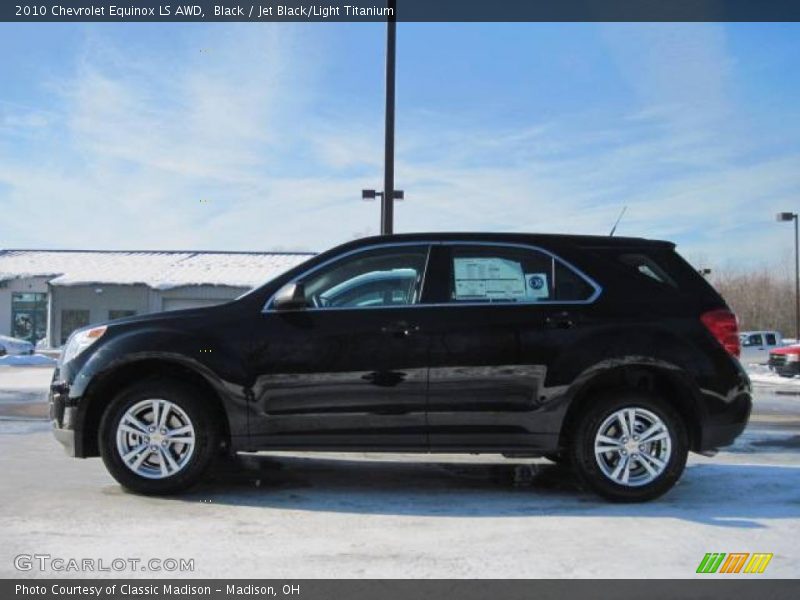 Black / Jet Black/Light Titanium 2010 Chevrolet Equinox LS AWD