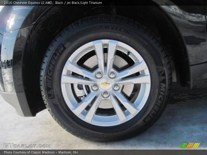Black / Jet Black/Light Titanium 2010 Chevrolet Equinox LS AWD