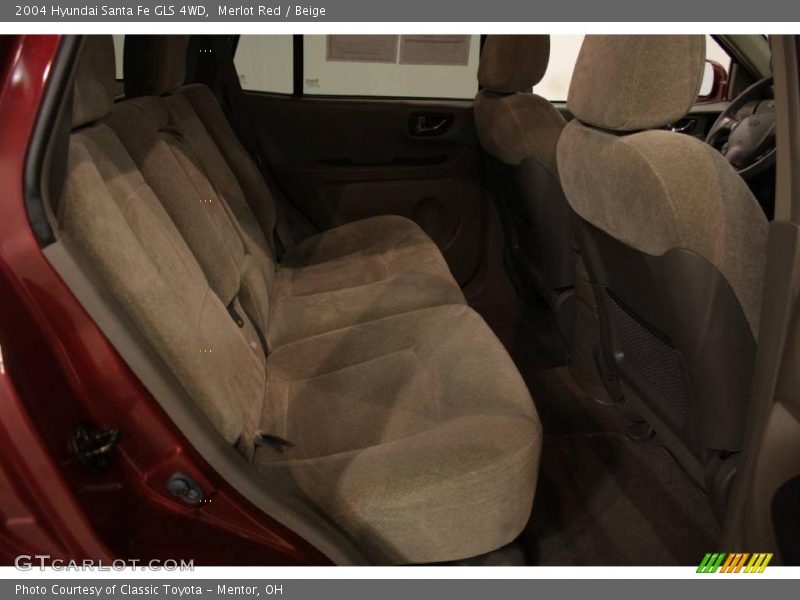 Merlot Red / Beige 2004 Hyundai Santa Fe GLS 4WD