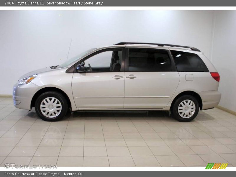 Silver Shadow Pearl / Stone Gray 2004 Toyota Sienna LE