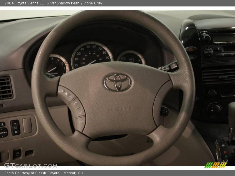 Silver Shadow Pearl / Stone Gray 2004 Toyota Sienna LE