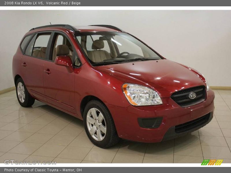 Volcanic Red / Beige 2008 Kia Rondo LX V6